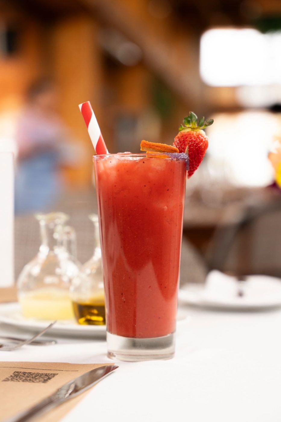 Jugo natural de frutilla